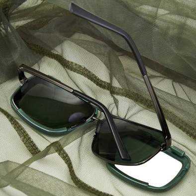 Накомарник GARDGIFT (металл, серо-зелёные поляризационные линзы)