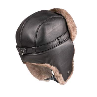 Купить Шапка-ушанка Беркаль Бобр, 58, чёрный Шапка-ушанка Беркаль Бобр, 58, чёрный