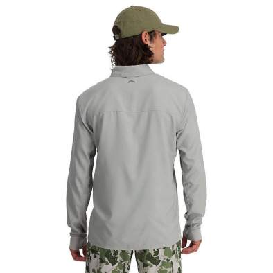Simms Intruder BiComp Fishing Shirt, Cinder