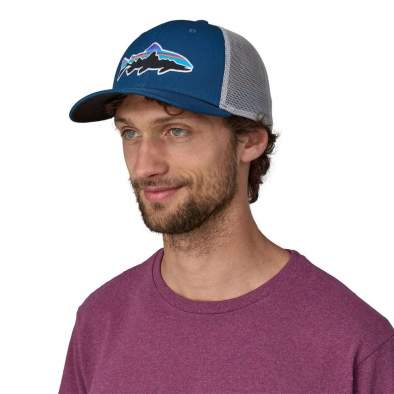 Patagonia Fitz Roy Trout Trucker Hat, Lagom Blue
