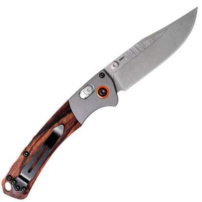 Benchmade Mini Crooked River Wood, клинок P 8,6 см