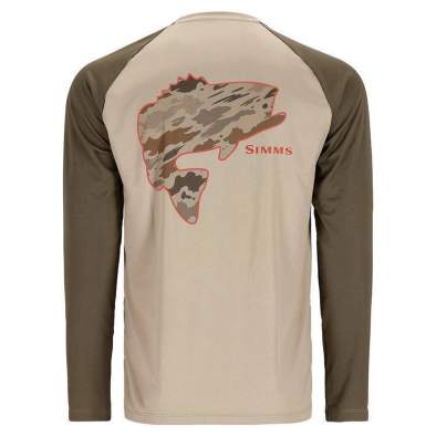 Термофутболка Simms Tech Tee - Artist Series, Bass-Stone-Dark Stone