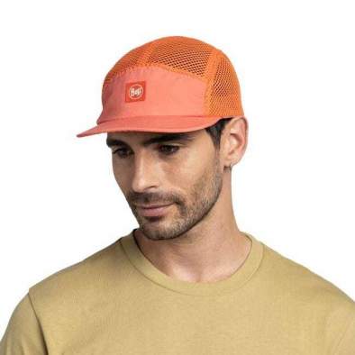 Buff 5 Panel Air Cap, Saret Poppy Red