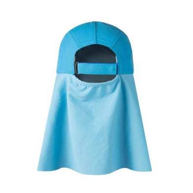 Buff Desert Cap, Solid Azure