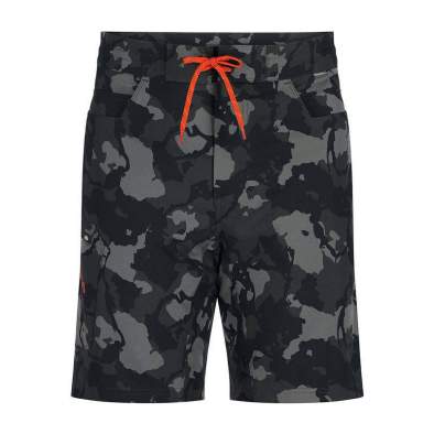Simms Seamount Board Shorts, Regiment Camo Carbon
