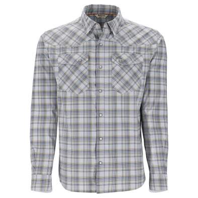 Купить Simms Brackett LS Shirt, Sterling Plaid Simms Brackett LS Shirt, Sterling Plaid