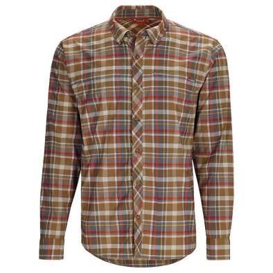 Simms BugStopper LS Shirt, Simms Chestnut Multi Plaid