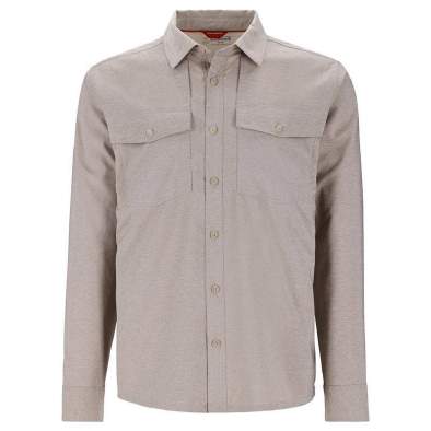 Simms No-See-Um Bugstopper LS Shirt, Dolomite Heather