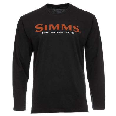Simms Logo LS Shirt, Black