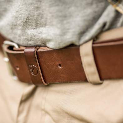 Fjallraven Singi Belt 4, Leather Cognac