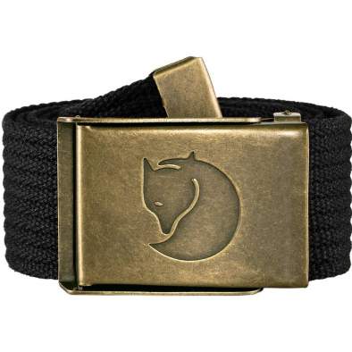 Fjallraven Canvas Brass Belt 4 см, Black