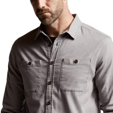 Sitka Ambary LS Shirt, Woodsmoke Heather