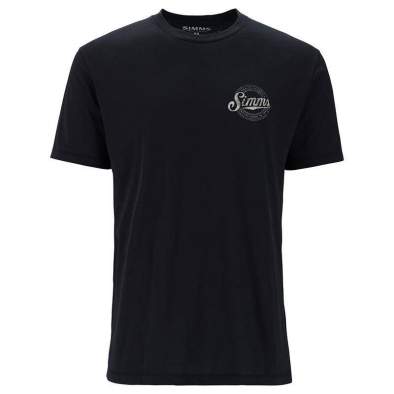 Simms Circle Lockup T-Shirt, Black