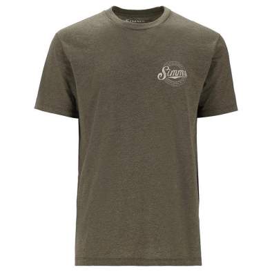 Simms Circle Lockup T-Shirt, Military Heather