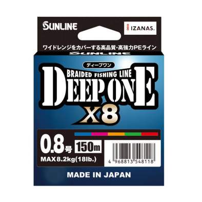 Купить Sunline Deep One×8 150m #0.8 PE, Multicolor Sunline Deep One×8 150m #0.8 PE, Multicolor