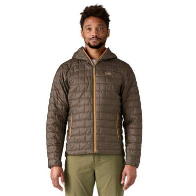 Patagonia Nano Puff Fitz Roy Trout Hoody, Otter Brown