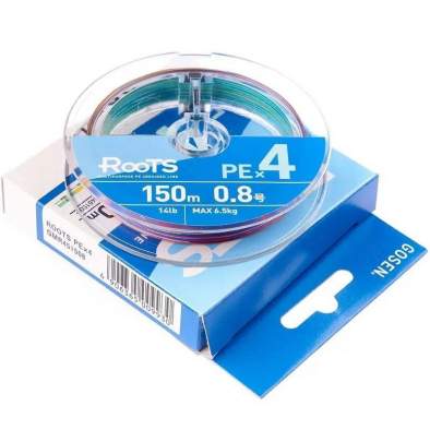 Купить GOSEN Roots PE×4 150m #0.8 PE, Multicolor GOSEN Roots PE×4 150m #0.8 PE, Multicolor