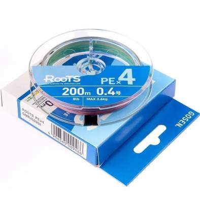 Купить GOSEN Roots PE×4 200m #0.4 PE, Multicolor GOSEN Roots PE×4 200m #0.4 PE, Multicolor