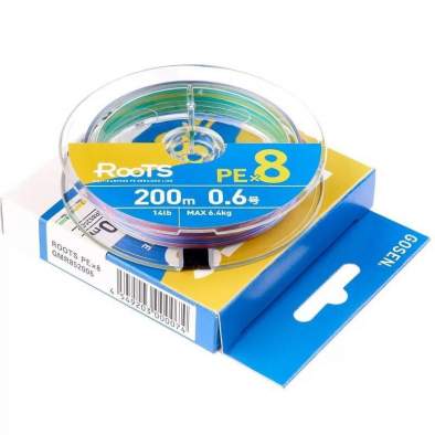 Купить GOSEN Roots PE×8 200m #0.6 PE, Multicolor GOSEN Roots PE×8 200m #0.6 PE, Multicolor