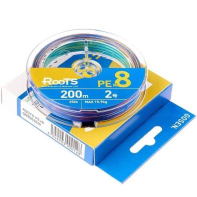 Купить GOSEN Roots PE×8 200m #2.0 PE, Multicolor GOSEN Roots PE×8 200m #2.0 PE, Multicolor