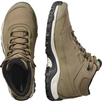 Salomon SHELTER WP, Stone Gray-Black-Rainy Day