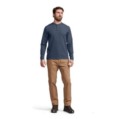 Sitka Foothills LS Henley, Starlight Blue