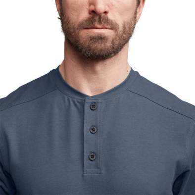 Sitka Foothills LS Henley, Starlight Blue