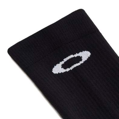 OAKLEY RIBBED ELLIPSE LONG SOCKS, Blackout