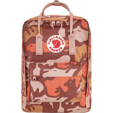 Fjallraven Kanken Graphics Laptop 15L, ChalkRose-Hidden Animals