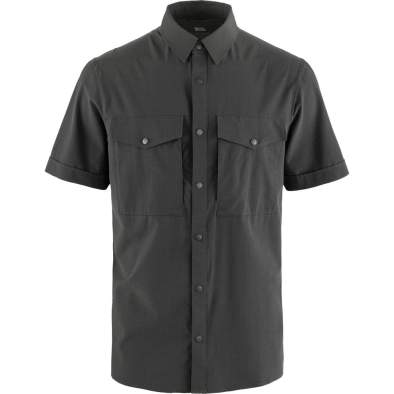 Fjallraven Abisko Trekking Shirt SS M, Dark Grey