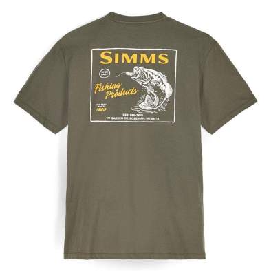 Simms Locals Bass Shop T-Shirt, Loden