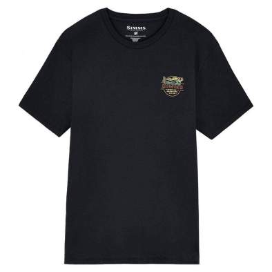 Simms Neon Draft T-Shirt, Black