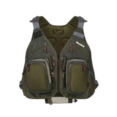 Snowbee Fly Vest With Backpack, Sage Green