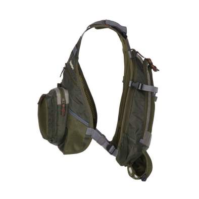 Snowbee Fly Vest With Backpack, Sage Green