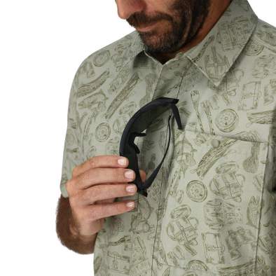 Купить Simms Tailout SS Shirt, Camp Pale Pine Simms Tailout SS Shirt, Camp Pale Pine