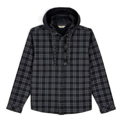 Simms ColdWeather Hooded Shacket, Wakemup Plaid Black