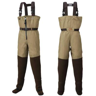 Prox PX326 Front Zip Chest Stockings JP, Cinnamon Beige