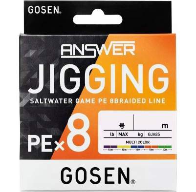 Купить GOSEN Answer Jigging PEX8 300m #2.5 PE, Multicolor GOSEN Answer Jigging PEX8 300m #2.5 PE, Multicolor