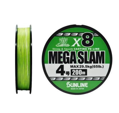 Sunline Saltymate Mega Slam x8 200m #4 PE, Bright Green