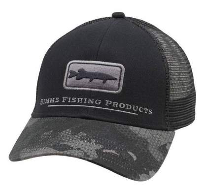 Купить Simms Musky Icon Trucker, Hex Flo Camo Carbon Simms Musky Icon Trucker, Hex Flo Camo Carbon