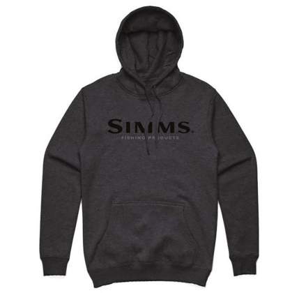 Simms Logo Hoodie, Charcoal Heather