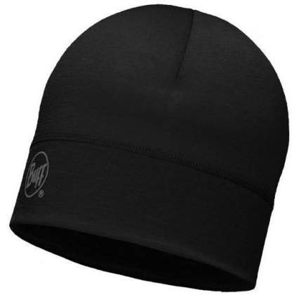 Buff Lightweidht Merino Wool Hat, Black