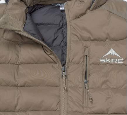SKRE PTARMIGAN 850 ULTRA DOWN HOODIE, Earth Brown
