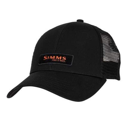 Simms Fish It Well Forever Small Fit Trucker, Black