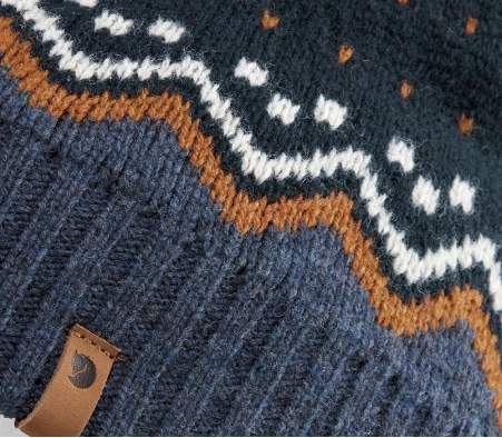 Fjallraven Ovik Knit Hat, Dark Navy