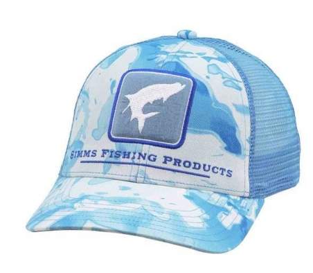 Simms Tarpon Icon Trucker, Cloud Camo Blue