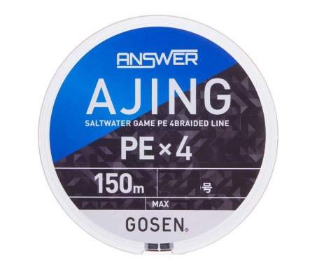 GOSEN Answer Ajing PE×4 150m #0.4 PE, Cocktail Orange