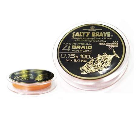 Купить Squid Mania Salty Brave Ajing PE 4braid Premium 100m #0.15 Squid Mania Salty Brave Ajing PE 4braid Premium 100m #0.15