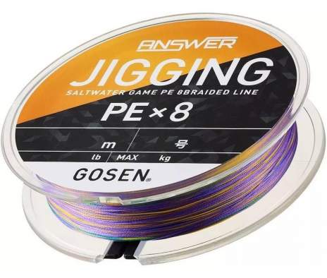 Купить GOSEN Answer Jigging PEX8 300m #5.0 PE, Multicolor GOSEN Answer Jigging PEX8 300m #5.0 PE, Multicolor