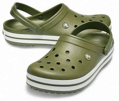 CROCS Crocband Army Green-White